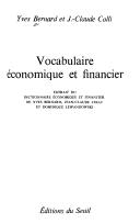 Cover of Vocabulaire économique et financier by Yves Bernard