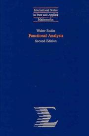 Cover of Functional Analysis by Walter Rudin