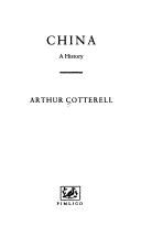 Cover of China by Cotterell, Arthur.
