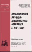Front cover of Bibliographia physico-mathematica hispanica (1475-1900) by Víctor Navarro Brotóns