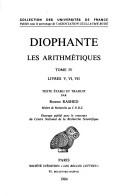 Front cover of Arithmetica by Diophantus of Alexandria