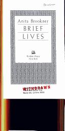 Front cover of Brief lives by Anita Brookner