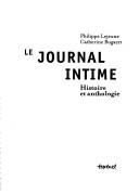 Cover of Le journal intime by Philippe Lejeune