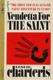 Front cover of Vendetta for the Saint by Leslie Charteris