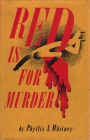 Cover of Red is for murder by Phyllis A. Whitney