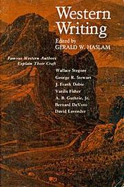 Cover of Western Writing by Gerald W. Haslam
