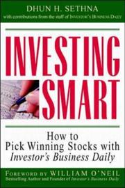 Front cover of Investing smart by Dhun H. Sethna