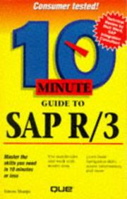 Front cover of 10 minute guide to SAP R/3 by Simon Sharpe