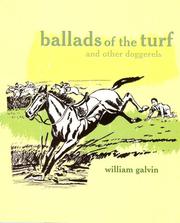 Front cover of Ballads of the turf and other doggerels by William J. Galvin