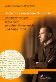 Front cover of Unberührt von jedem Umbruch? by Markus Sehlmeyer