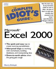Cover of The complete idiot's guide to Microsoft Excel 2000 by Sherry Kinkoph