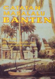 Front cover of Catatan masalalu Banten by Halwany Michrob