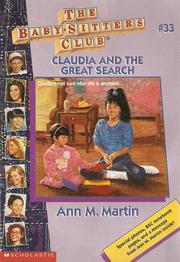 Front cover of Claudia and the Great Search by Ann M. Martin