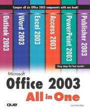 Cover of Microsoft Office 2003 All-in-One by Joe Habraken