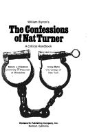 Front cover of William Styron's The confessions of Nat Turner by Melvin J. Friedman