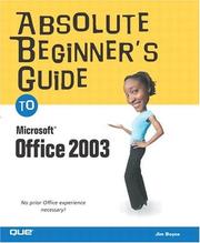 Cover of Absolute Beginner's Guide to Microsoft Office 2003 by Jim Boyce