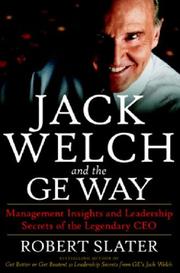 Front cover of Jack Welch and the GE Way by Robert Slater