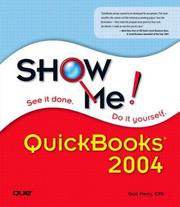 Front cover of Show Me QuickBooks 2004 (Show Me) by Gail Perry