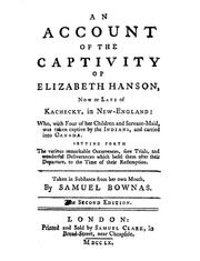 Cover of God's mercy surmounting man's cruelty by Elizabeth Hanson