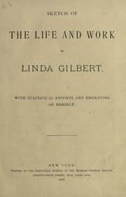Front cover of Sketch of the life and work of Linda Gilbert by Gilbert, Linda
