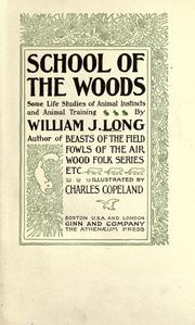 Front cover of School of the woods by William J. Long