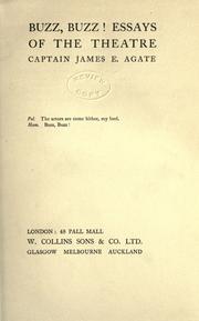 Cover of Buzz, buzz! by James Agate