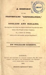 Front cover of A history of the Protestant Reformation in England and Ireland by William Cobbett