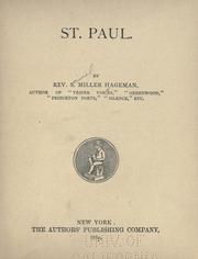 Cover of St. Paul by S. Miller Hageman