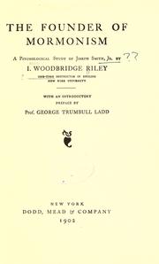 Cover of The founder of Mormonism by Woodbridge Riley