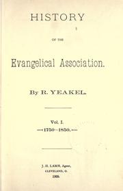 Front cover of History of the Evangelical Association by R. Yeakel