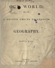 Front cover of Our world, no. II by Mary L. Hall