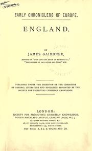 Cover of England .. by James Gairdner