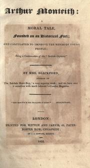 Cover of Arthur Monteith by Blackford Mrs.