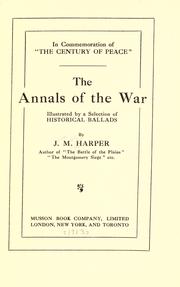 Front cover of The annals of the war by John Murdoch Harper