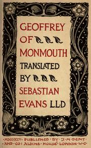 Front cover of Geoffrey of Monmouth by Geoffrey of Monmouth, Bishop of St. Asaph