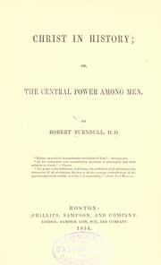 Front cover of Christ in history by Turnbull, Robert