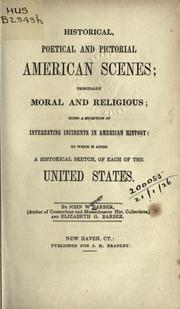 Cover of Historical, poetical and pictorial American scenes by John Warner Barber