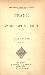 Front cover of Frank at Don Carlos' rancho by Harry Castlemon