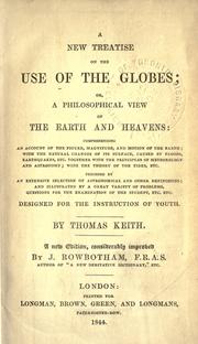 Cover of A new treatise on the use of the globes by Keith, Thomas