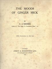 Cover of The moods of Ginger Mick by Clarence James Dennis