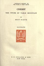 Cover of Cressy by Bret Harte