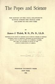 Front cover of The popes and science by James Joseph Walsh