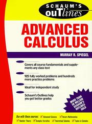 Cover of Theory and problems of advanced calculus by Murray R. Spiegel