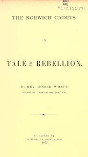 Front cover of The Norwich cadets by Homer White