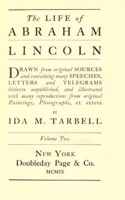 Cover of The life of Abraham Lincoln by Ida Minerva Tarbell