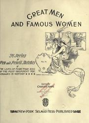 Front cover of Great men and famous women by Charles F. Horne
