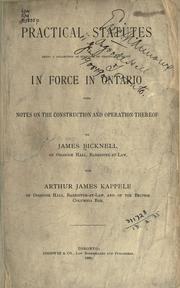 Cover of Practical statutes by James Bicknell