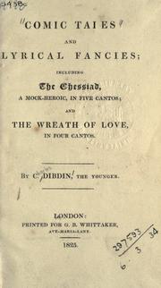 Front cover of Comic tales and Lyrical fancies by Charles Dibdin