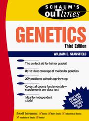 Front cover of Schaum's outline of theory and problems of genetics by William D. Stansfield