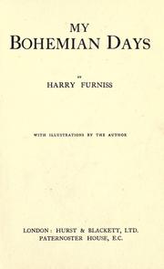 Front cover of My Bohemian days by Harry Furniss